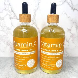 2 Earth Goodness Vitamin C All Over Body Oil Coconut Vanilla